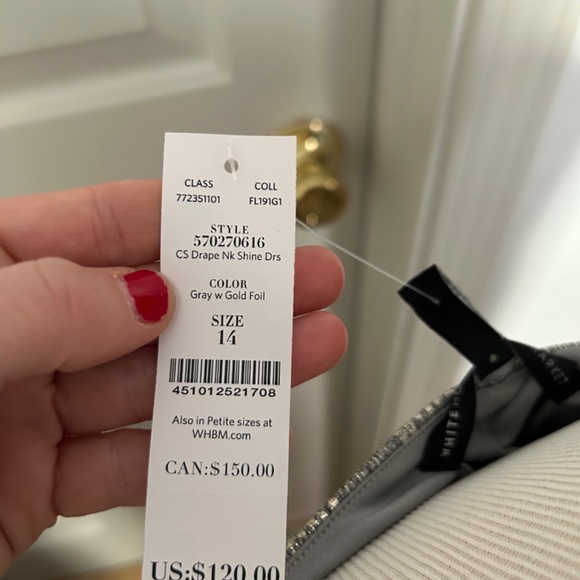 Silver and Gold Dress - Picture 3 of 6